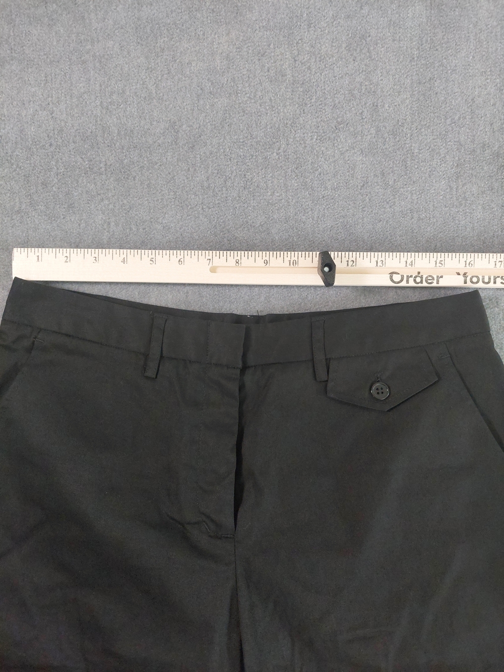 NWT Bamboo Traders Black Bermuda Shorts - Cuffed Hem Size 12 - Picture 5 of 9